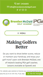 Mobile Screenshot of brendanmcdaidgolf.com