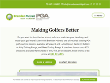 Tablet Screenshot of brendanmcdaidgolf.com